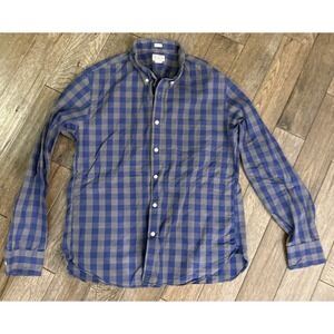 J Crew Shirt Men's L Long Sleeve Slim Fit 100% Cotton